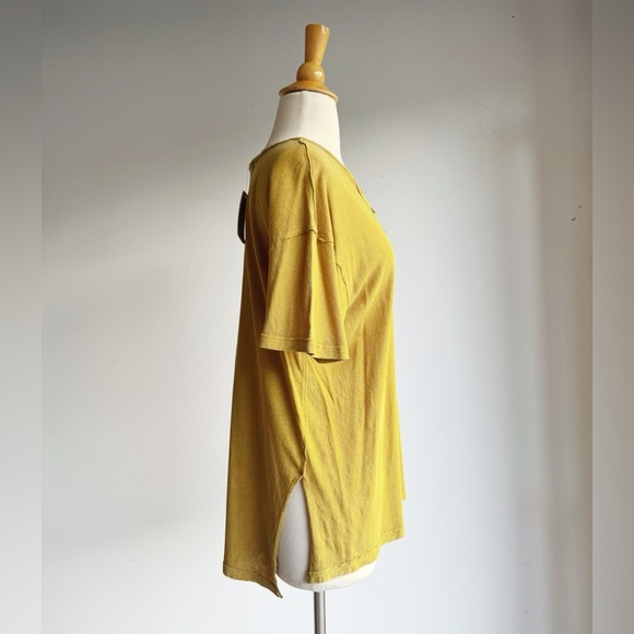 NWT FREE PEOPLE Azalea Lace Up Tee XS - Picture 2 of 5